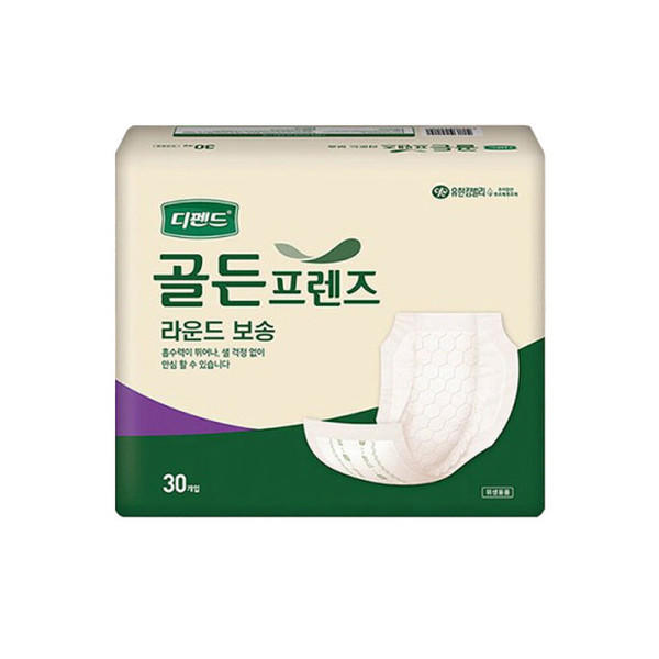 디펜드 골든프렌즈 라운드 보송(30매 X 6팩)180매