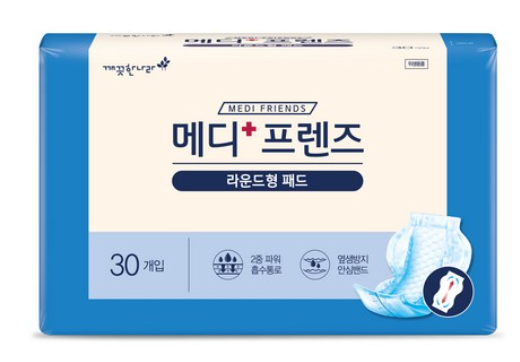 깨끗한나라 메디프렌즈 속기저귀 라운드형 300매 30매X10팩