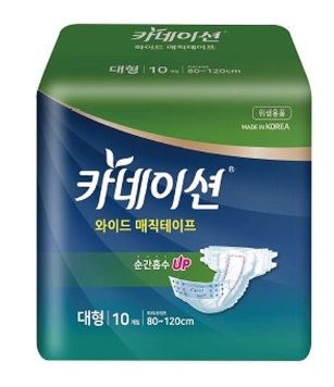 카네이션 겉기저귀 와이드 매직 대형 10개입X8팩 80매