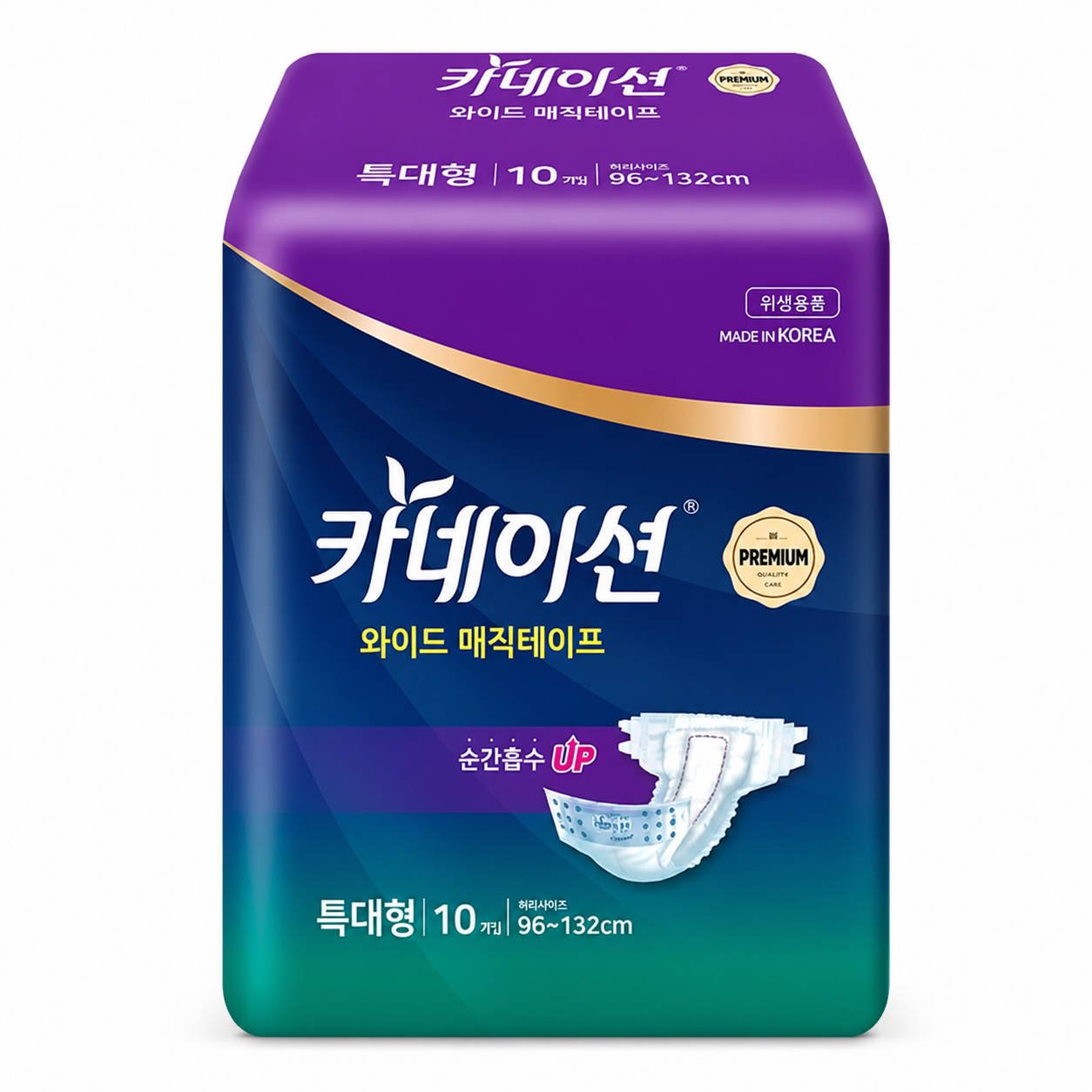 카네이션 겉기저귀 와이드 매직 프리미엄 특대형 10개입X8팩 80매